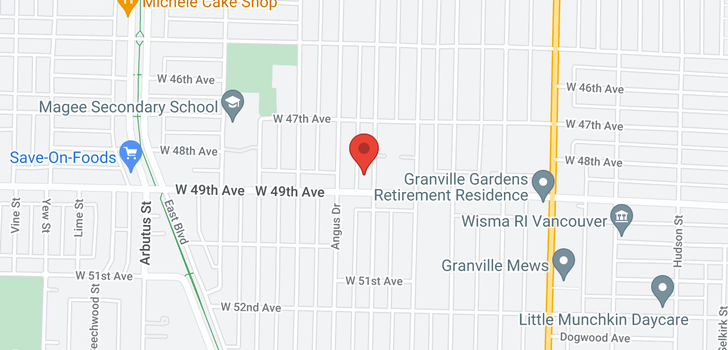map of 6475 WILTSHIRE STREET